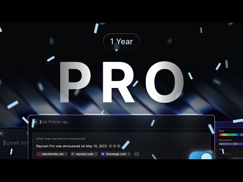 12 months of Raycast Pro 🎉